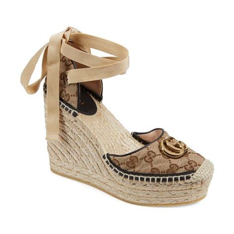 wedge gucci sandals|gucci wedge price.